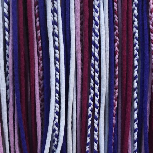 Cotton Candy Wool Double Ended Dreads 20-22in 30 piece - Picture 2 of 2